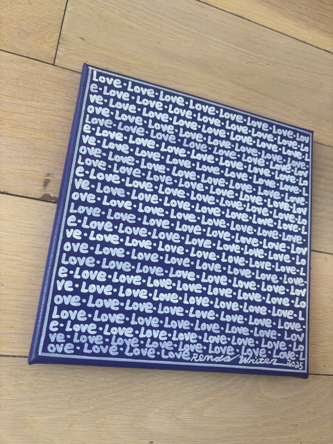 Small Print • Love • 8” x 8” • Canvas Original