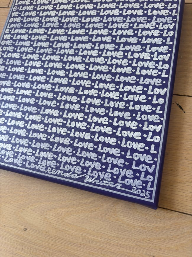 Small Print • Love • 8” x 8” • Canvas Original