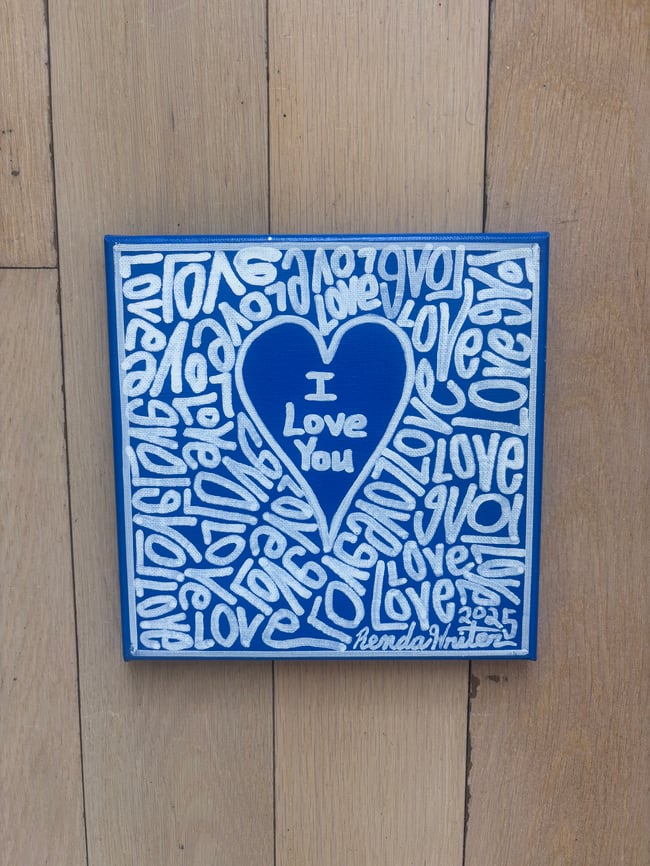 8” x 8” • I Love You • Canvas Original • ON SALE