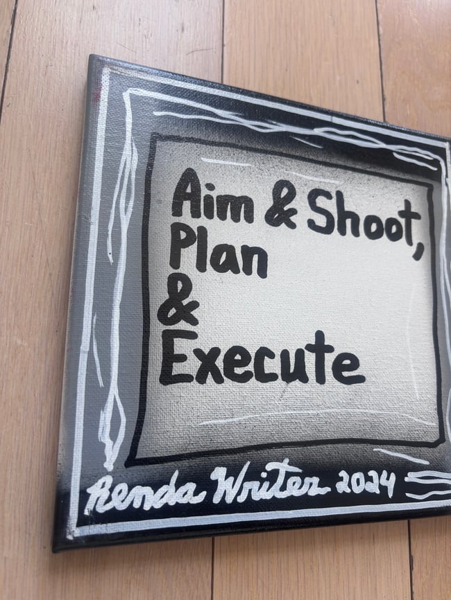 8” x 8” • Aim & Shoot • Canvas Original • ON SALE