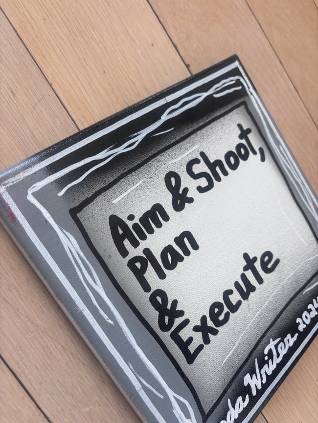 8” x 8” • Aim & Shoot • Canvas Original • ON SALE