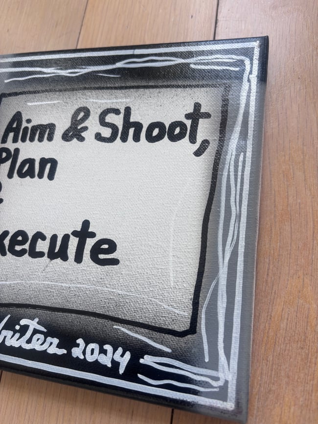 8” x 8” • Aim & Shoot • Canvas Original • ON SALE