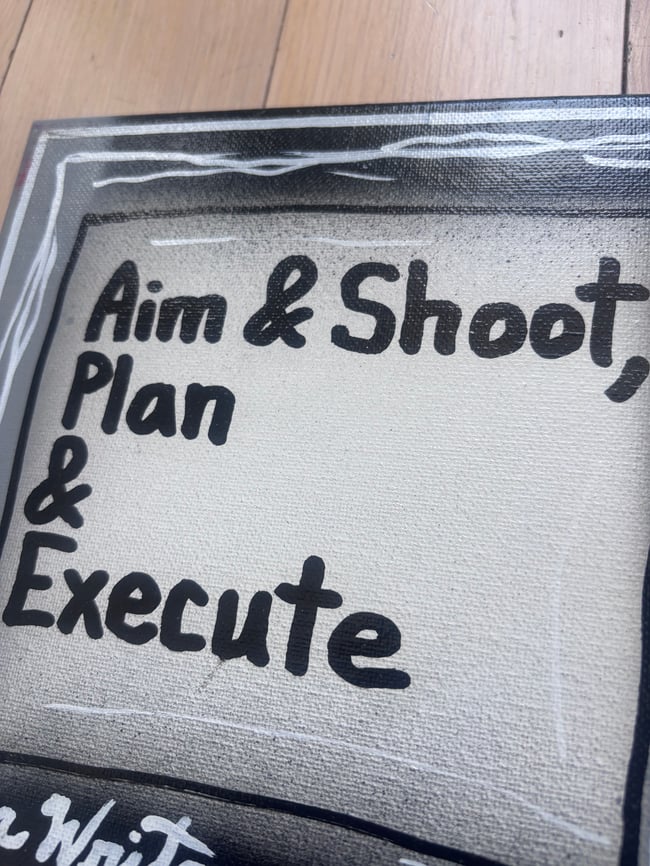 8” x 8” • Aim & Shoot • Canvas Original • ON SALE