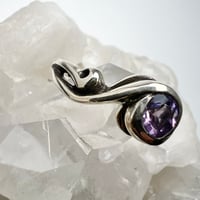 Image 4 of Amethyst and Sterling Silver Ring