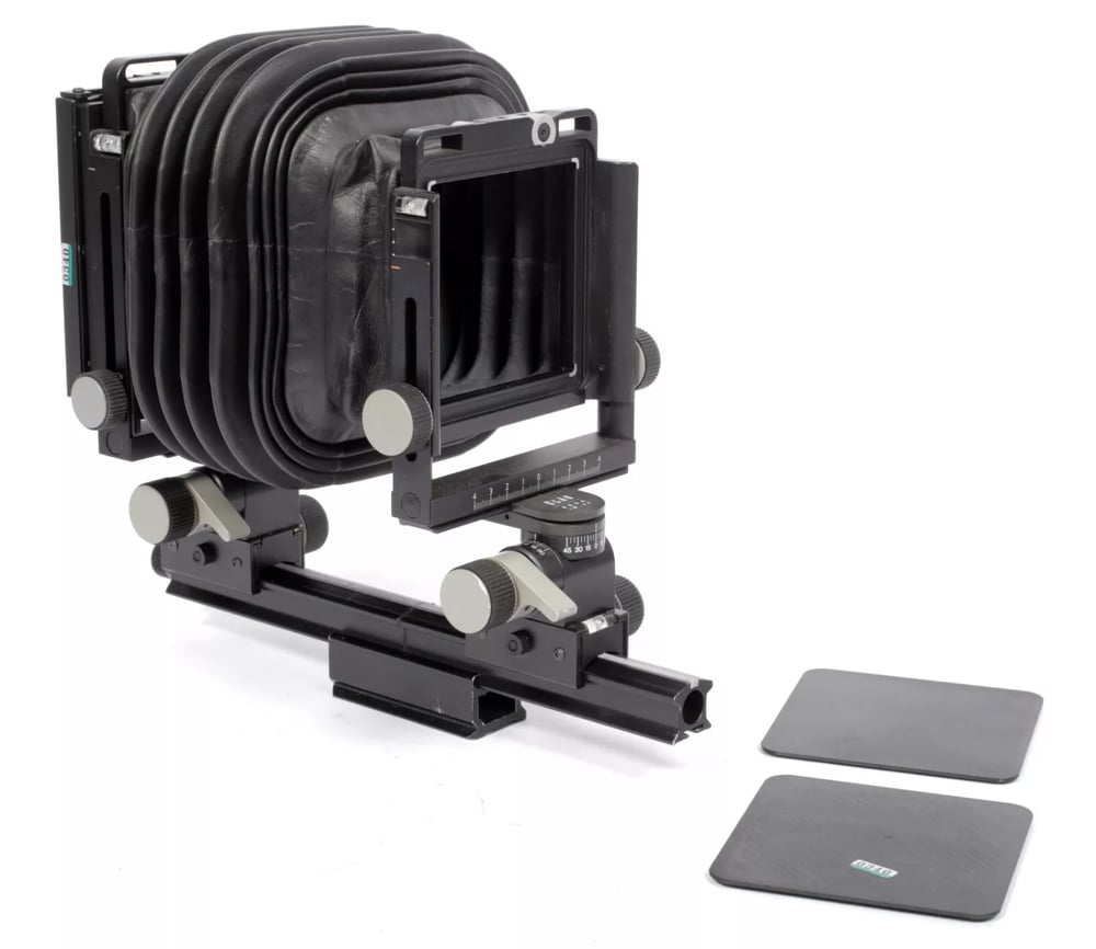 Image of Arca Swiss F-Classic Field 4X5 camera with folding rail + fresnel #0340