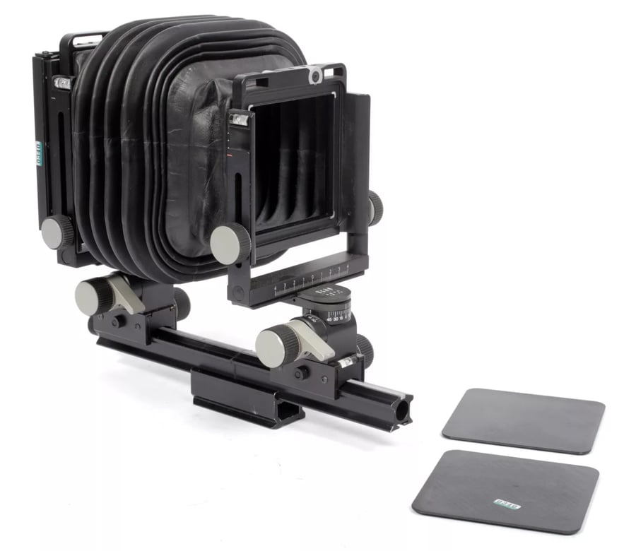 Image of Arca Swiss F-Classic Field 4X5 camera with folding rail + fresnel #0340