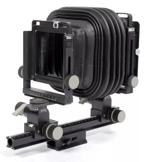 Image of Arca Swiss F-Classic Field 4X5 camera with folding rail + fresnel #0340