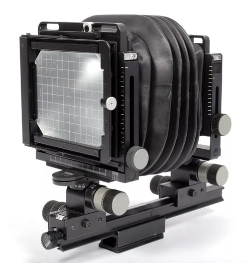 Image of Arca Swiss F-Classic Field 4X5 camera with folding rail + fresnel #0340