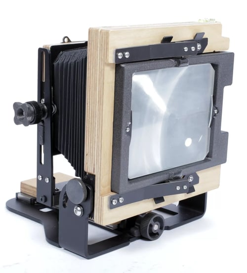 Image of Intrepid 4X5 MKIV Field camera w/ 135mm + 270mm lenses holders film fresnel #0342