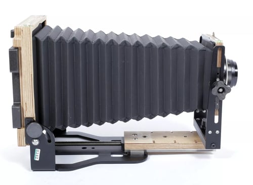 Image of Intrepid 4X5 MKIV Field camera w/ 135mm + 270mm lenses holders film fresnel #0342