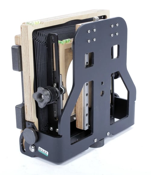 Image of Intrepid 4X5 MKIV Field camera w/ 135mm + 270mm lenses holders film fresnel #0342