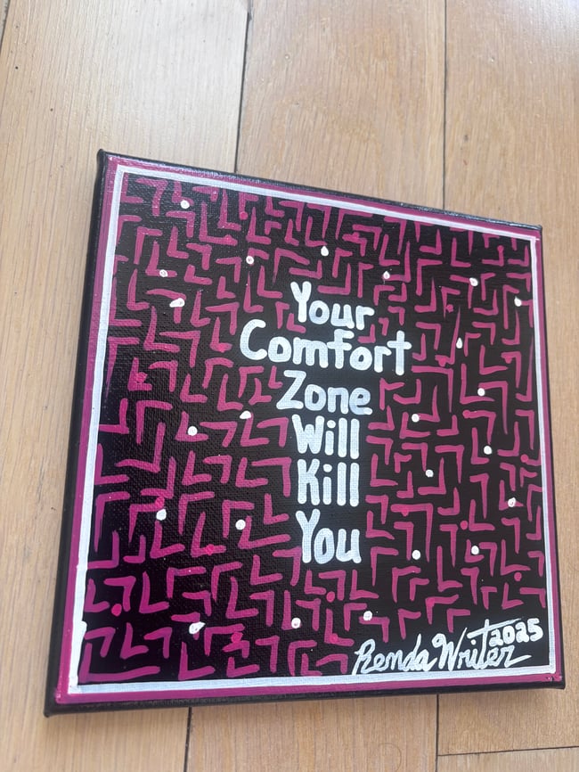 8” x 8” • YCZWKY • Canvas Original • ON SALE