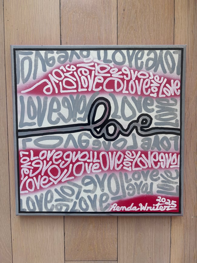 12” x 12” • Canvas Original • Love