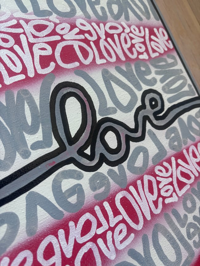 12” x 12” • Canvas Original • Love