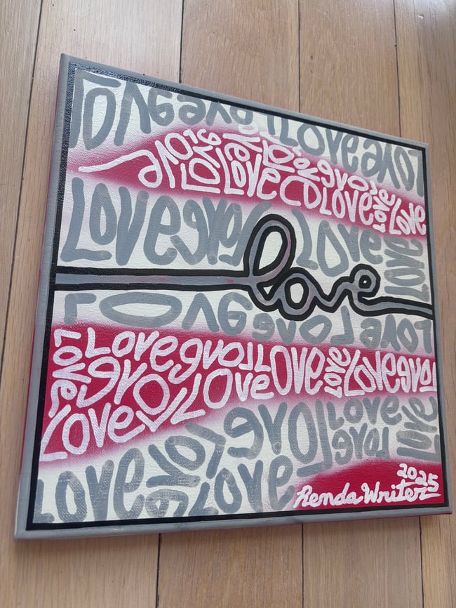 12” x 12” • Canvas Original • Love