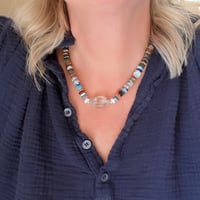 Image 1 of *new* RAINBOW MULTI-GEM HORIZONS/silver