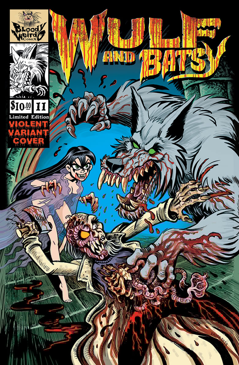 Image of Wulf and Batsy issue 11 ("Violent Variant" Cover B)