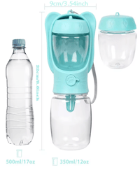 Image 3 of 2-in-1 Dog Travel Bottle – Water & Food Dispenser, Leak-Proof & Portable