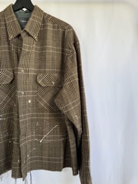 Image 2 of Cropped Brown Flannel 