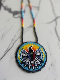 Image 1 of Beaded Medallion - Loony Eagle