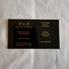 M & M Tattooing Business Card