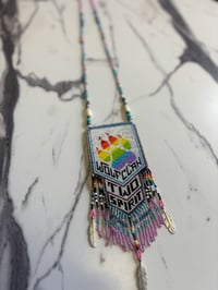 Image 2 of Beaded Medallion - Two Spirit Wolf Clan