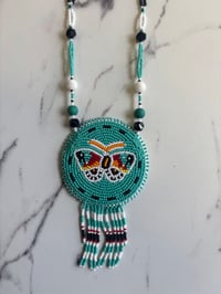 Image 1 of Beaded Medallion - Butterfly