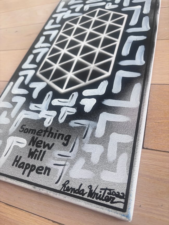 10” x 20” Canvas Original • Do Something New. Something New Will Happen