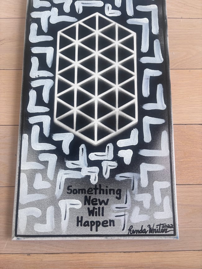 10” x 20” Canvas Original • Do Something New. Something New Will Happen