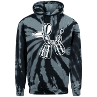 Image 1 of Port & Co Tie-Dye Pullover Hoodie | Balloon Dog Skeleton