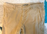 Image 2 of Aspesi garment dyed khaki pants, made in Italy, size 50 (fits 34)