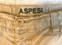 Image 3 of Aspesi garment dyed khaki pants, made in Italy, size 50 (fits 34)