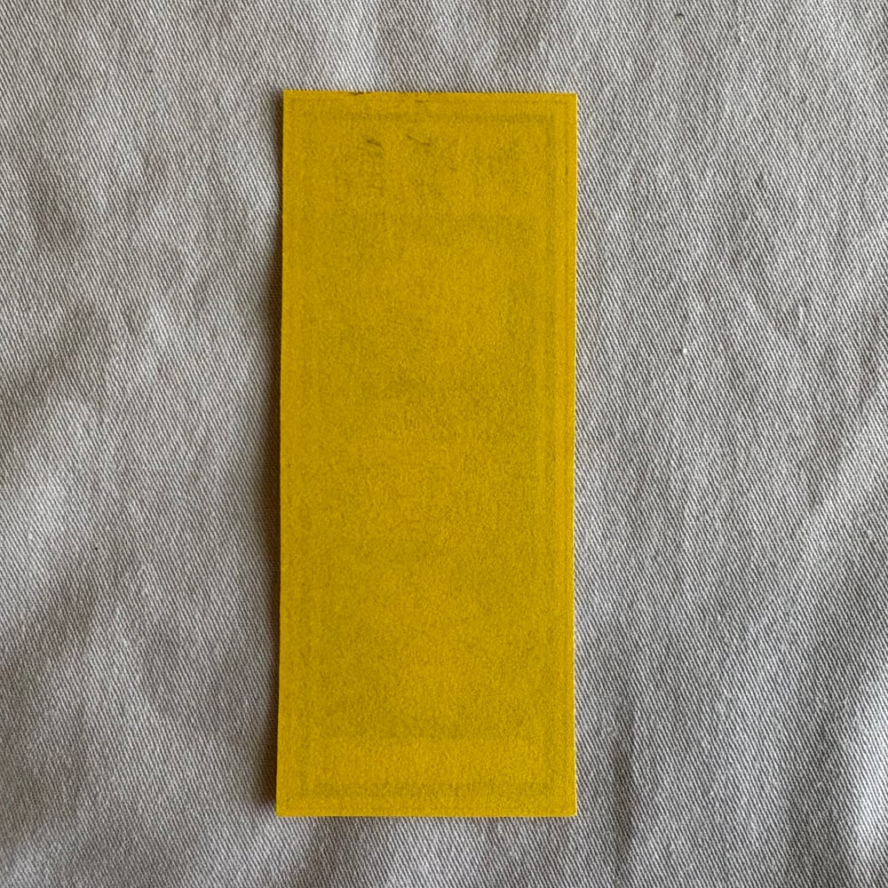 Yellow Unknown Japanese Tattooer Business Card 