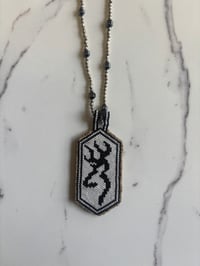 Image 1 of Beaded Necklace - Browning, Custom Example [NOT FOR SALE]