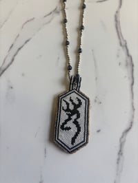 Image 2 of Beaded Necklace - Browning, Custom Example [NOT FOR SALE]