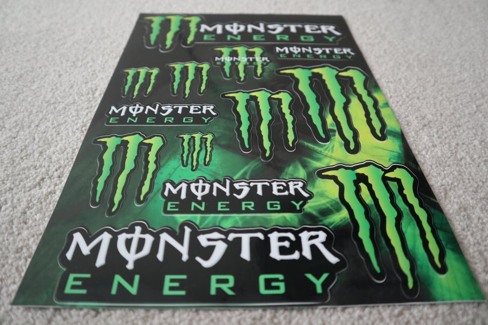 Image of Monster Energy Decal Sheets 