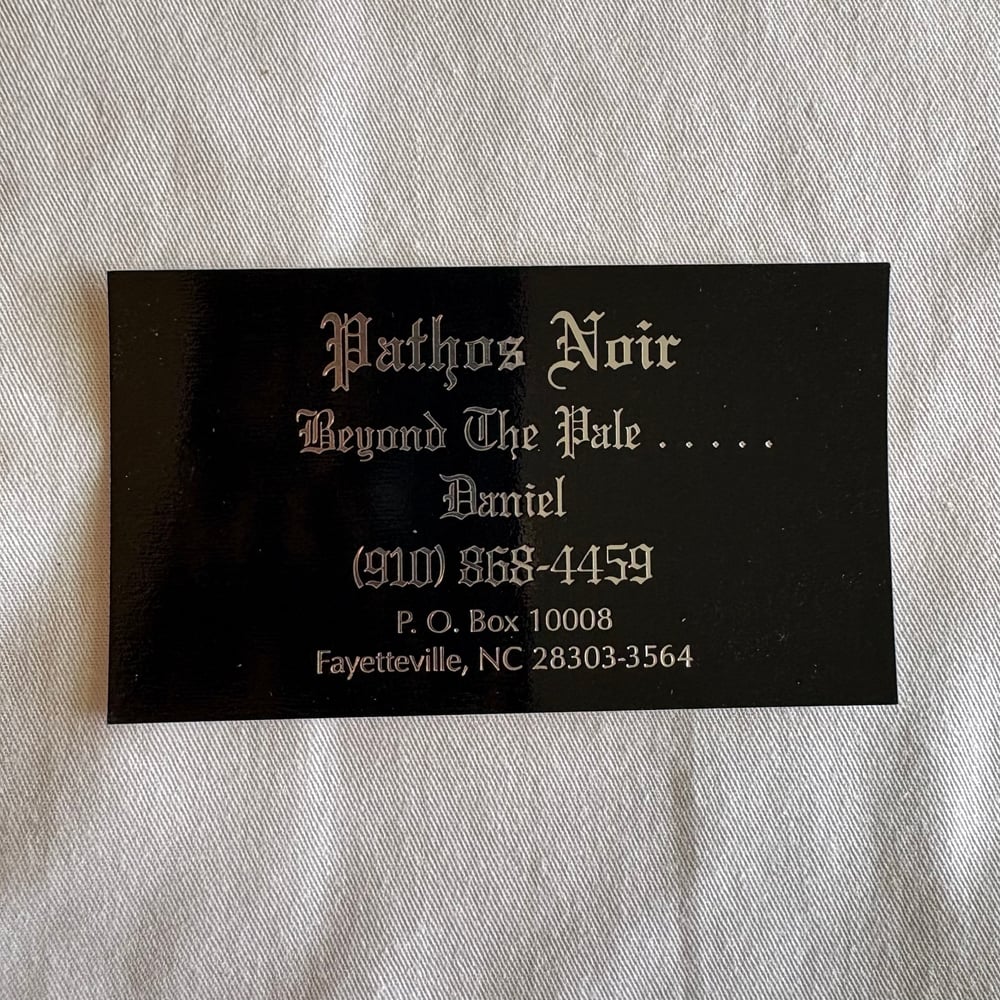 Pathos Noir Beyond The Pale Daniel Business Card 
