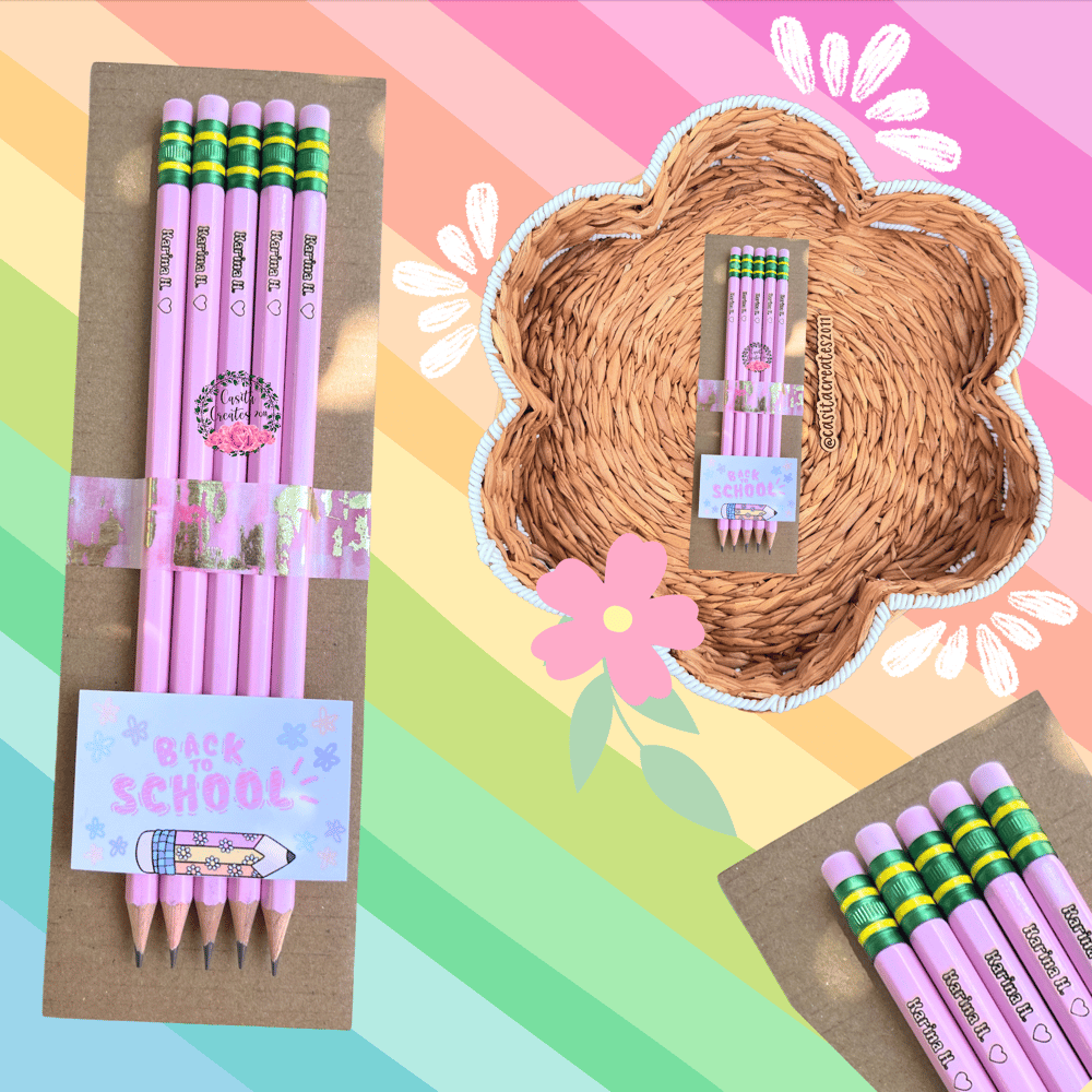Image of Personalized Pencils/Lápices Personalizados