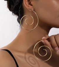 Spiral shaped earrings