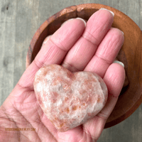 Image 3 of Sunstone Crystal Heart, Sunstone Crystal, Sacral Chakra Stone, For Confidence