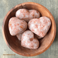 Image 5 of Sunstone Crystal Heart, Sunstone Crystal, Sacral Chakra Stone, For Confidence