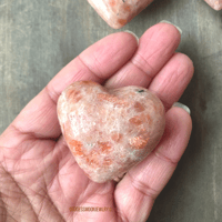 Image 7 of Sunstone Crystal Heart, Sunstone Crystal, Sacral Chakra Stone, For Confidence