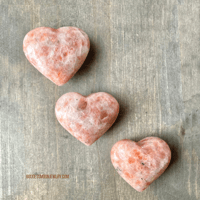 Image 9 of Sunstone Crystal Heart, Sunstone Crystal, Sacral Chakra Stone, For Confidence