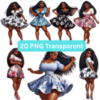 Image 1 of Curvaceous Queen PNG Bundle