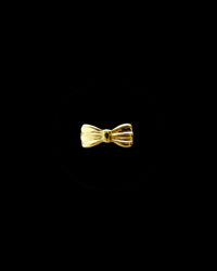 Bow Tie Charm| Bow Charm| Floating Bow Charm| Gold Bow Tooth Charm