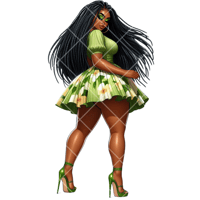 Image 3 of Curvaceous Queen PNG Bundle