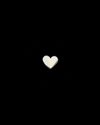 Solid Heart Tooth Charm| 18k Gold Heart Tooth Charm