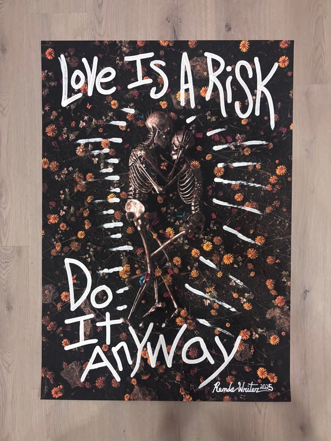 28” x 40” • Thick Card Stock Poster Print • Upcycled Art