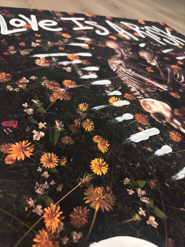 28” x 40” • Thick Card Stock Poster Print • Upcycled Art