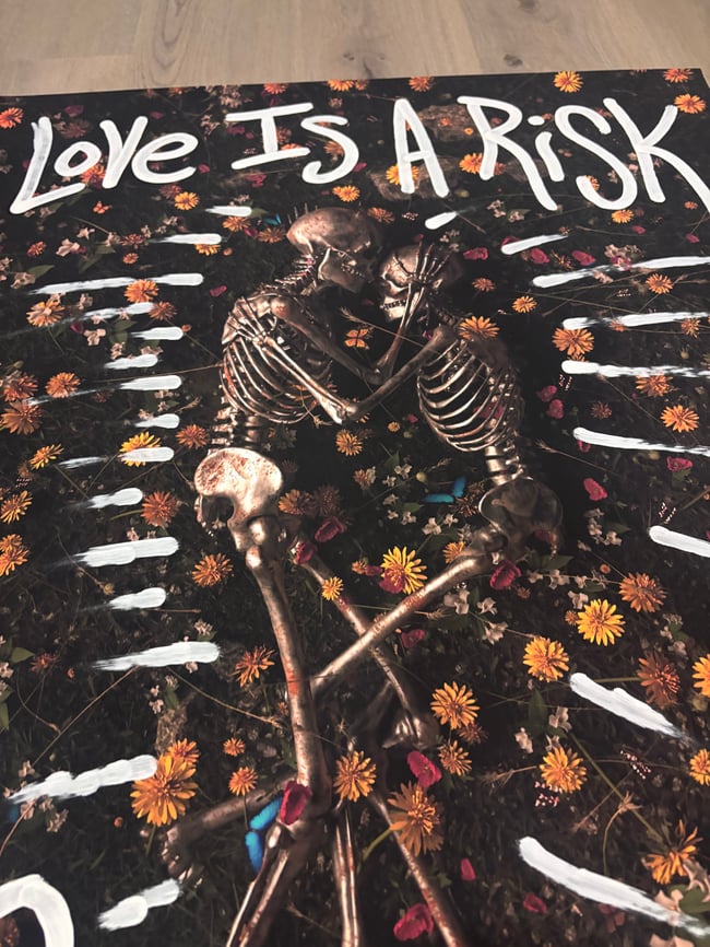 28” x 40” • Thick Card Stock Poster Print • Upcycled Art